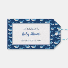 Deep Blue Ocean Whale Baby Boy Baby Dusche Geschenkanhänger