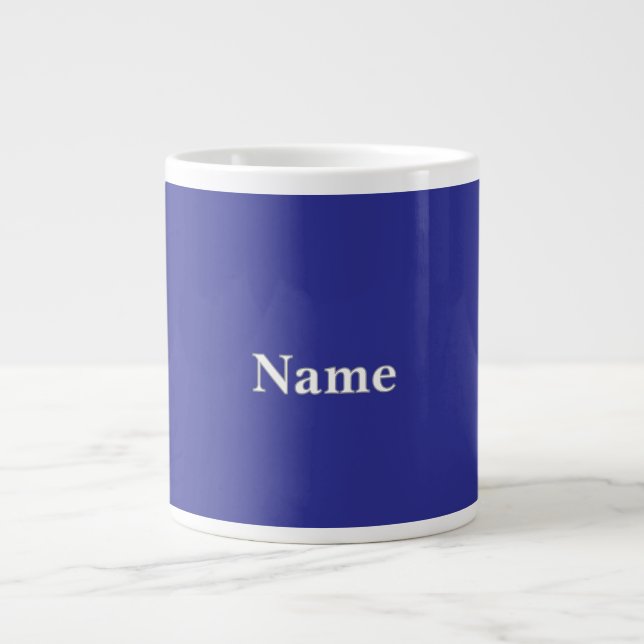 Deep Blue personalisieren Jumbo-Tasse (Vorderseite)