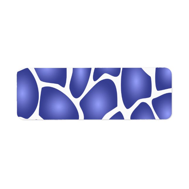 Deep Blue Random Mosaic Muster (Vorne)