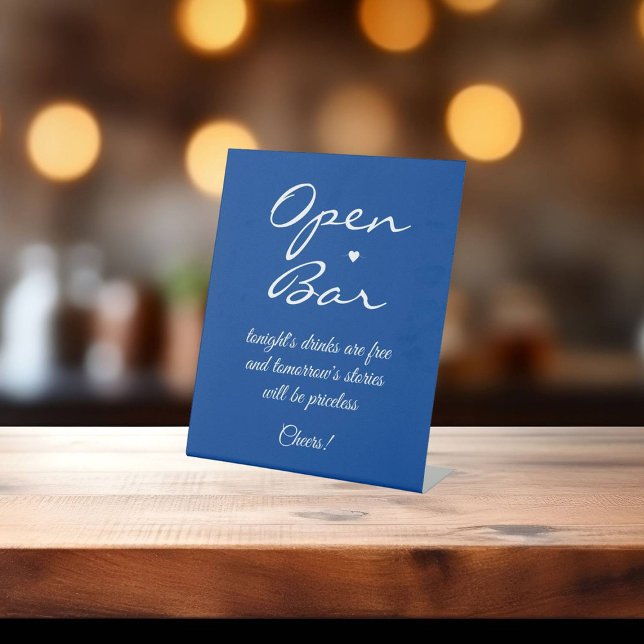 Deep Blue Signature Script Open Bar Sockelschild (Von Creator hochgeladen)