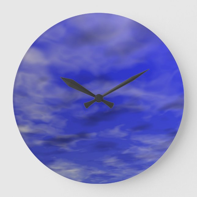 DEEP BLUE SKY AND CLOUDS GROßE WANDUHR (Vorderseite)