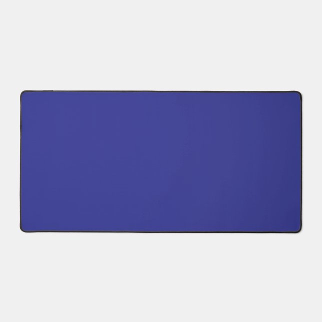 Deep Blue Solid Color Desk Mat Schreibtischunterlage (Vorderseite)