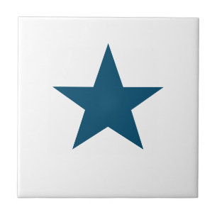 Deep Blue Star Fliese