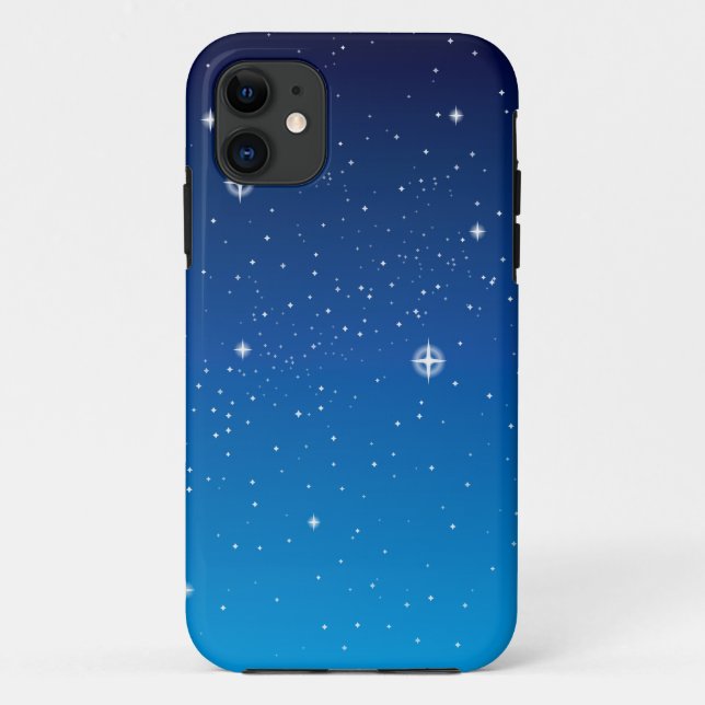 Deep Blue Starry Night Sky Case-Mate iPhone Hülle (Rückseite)