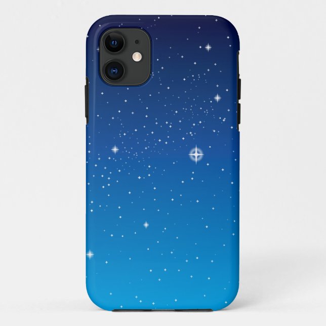 Deep Blue Starry Night Sky Case-Mate iPhone Hülle (Rückseite)