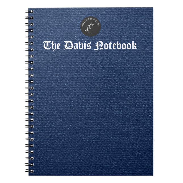 Deep Blue Textured Minimalistisch Background Notizblock (Vorderseite)