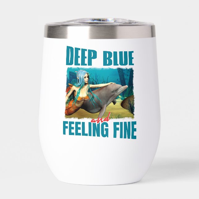 Deep Blue und Gefühl Fine Mermaid und Dolphin (Vorderseite)