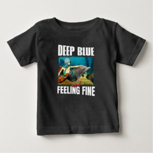 Deep Blue und Gefühl Fine Mermaid und Dolphin Baby T-shirt