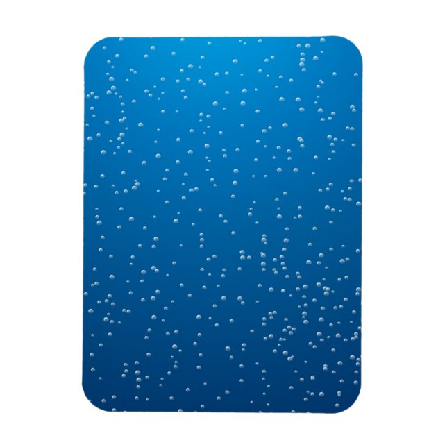 Deep Blue Water und TIny Bubbles Magnet (Vertikal)
