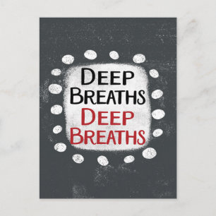 Deep Breaths Postcard Postkarte