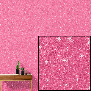 Deep Bright Pink Sparkle Tapete