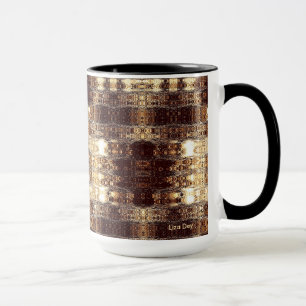 Deep Brown Abstrakte Tasse