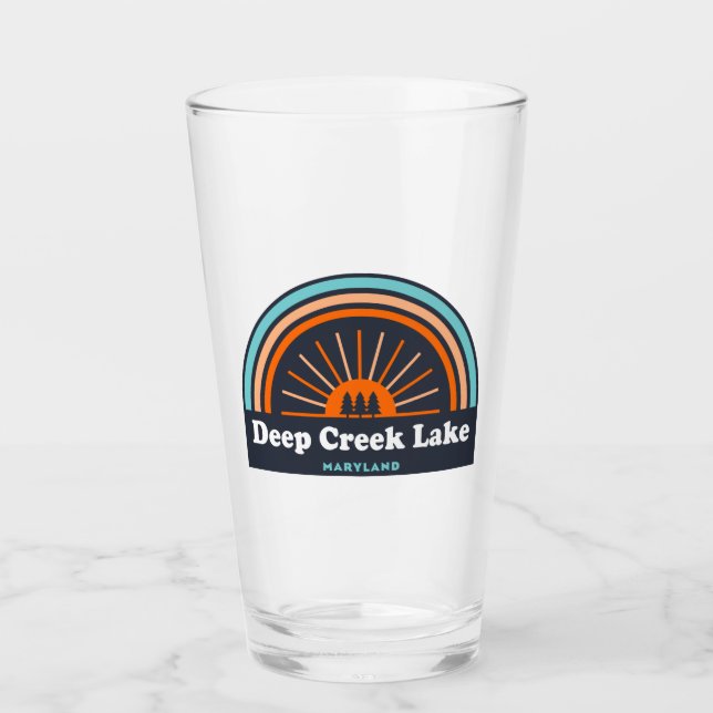 Deep Creek Lake Maryland Rainbow Glas (Vorderseite)