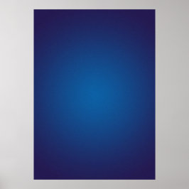 Deep Dark Blue Grainy Vignette Poster