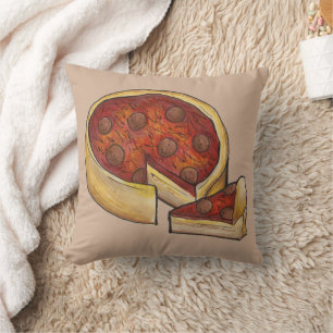 Deep Dish Pepperoni Pizza Chicago Illinois IL Food Kissen