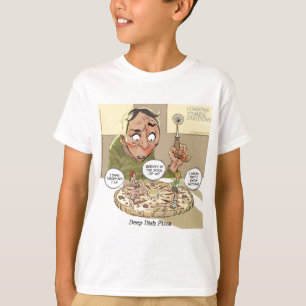 Deep Dish Pizza Funny Philosophische T-Shirt