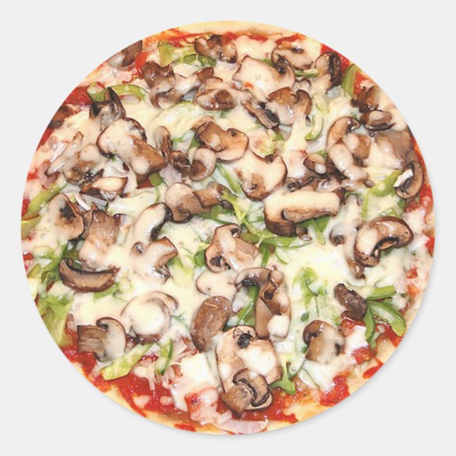 Deep Dish Pizza h Stickers (Vorderseite)