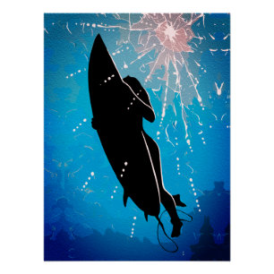 Deep Dive - Surferreise unter Wasser Poster