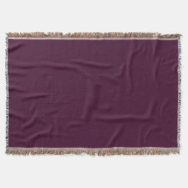 Deep Eggplant Throw Blanket Decke