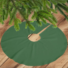 Deep Elegant Christmas Green Polyester Tree Skirt Weihnachtsbaumdecke