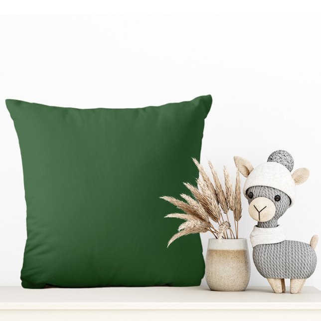 Deep Elegant Christmas Green - Throw Kissen (Von Creator hochgeladen)
