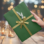 Deep Elegant Christmas Green Wrapping Paper Geschenkpapier<br><div class="desc">Deep Elegane Green - Weihnachtswrapping Paper Minimalistisch Christmas Green</div>