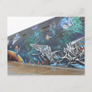 Deep Ellum Graffiti Artwork # 36 Postkarte