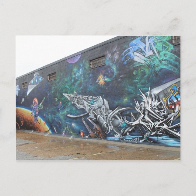 Deep Ellum Graffiti Artwork # 36 Postkarte (Vorderseite)