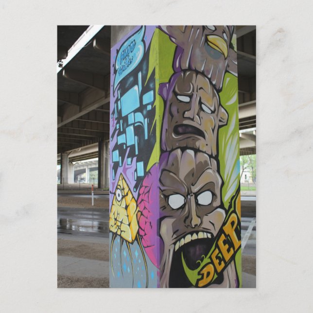 Deep Ellum Graffiti Artwork # 53 Postkarte (Vorderseite)