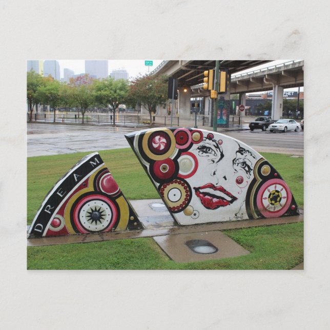 Deep Ellum Graffiti Artwork # 55 Postkarte (Vorderseite)