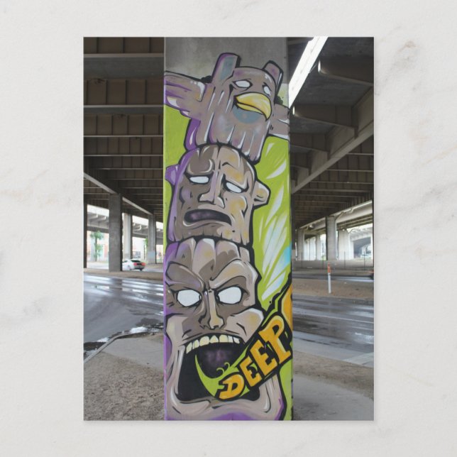 Deep Ellum Graffiti Artwork # 83 Postkarte (Vorderseite)