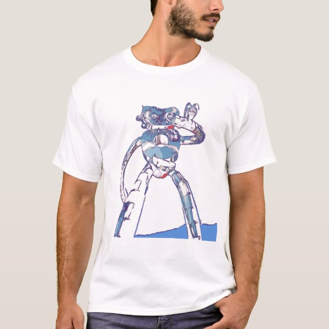 Deep Ellum Robot Stehend T-Shirt (Vorderseite)