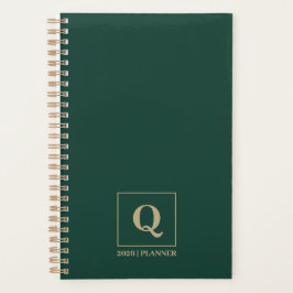 Deep Emerald Personalized Planner Planer
