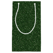 Deep Forest Green Sparkle Glitzer Geschenktasche
