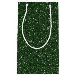 Deep Forest Green Sparkle Glitzer Geschenktasche Kleine Geschenktüte