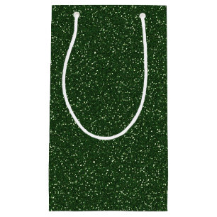Deep Forest Green Sparkle Glitzer Geschenktasche Kleine Geschenktüte