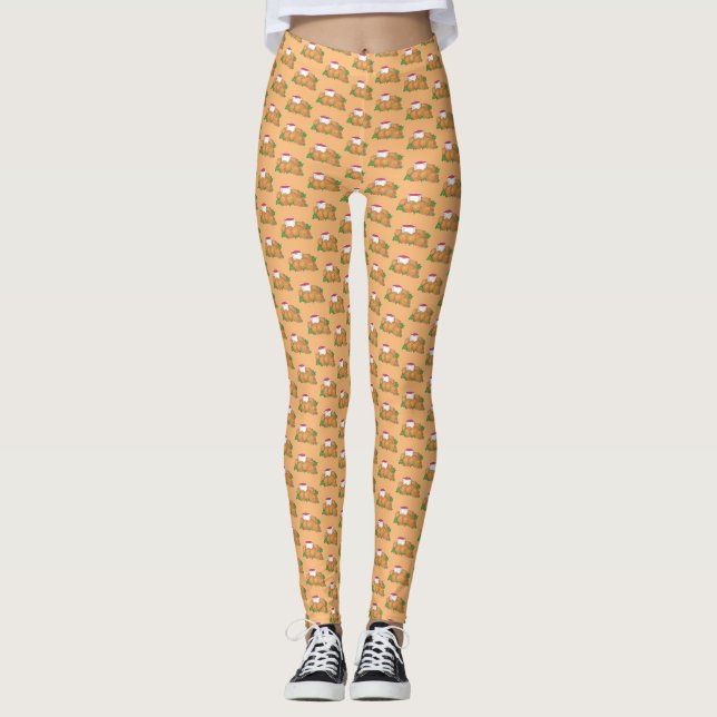 Deep Fried Rocky Mountain Prairie Oysters Wyoming Leggings (Vorderseite)