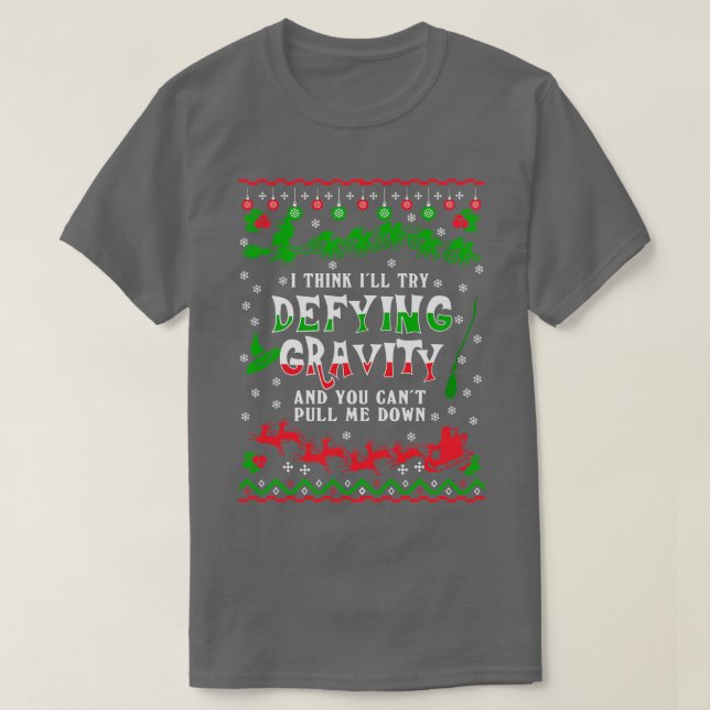 Deep Gravity Christmas Sweater T-Shirt (Design vorne)