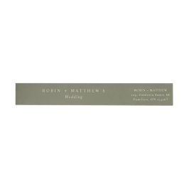 Deep Green Elegant Moderne Minimalistische Hochzei