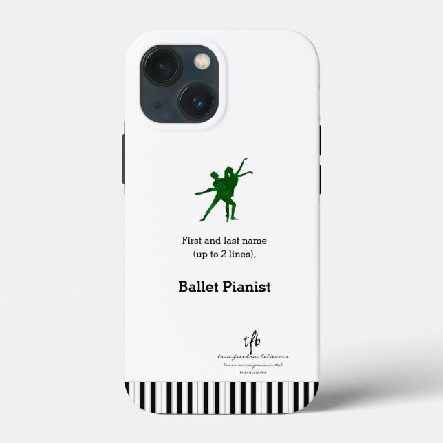 Deep Green I PDD Ballet Pianist Case-Mate iPhone Hülle (Rückseite)