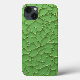 Deep Green Organic Textured iPhone Case