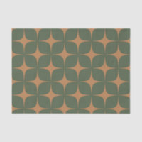 Deep Green Terracotta Mitte Jahrhundert Modern Boh