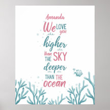 Deep Green Turquoise Liebe individuell anpassbar