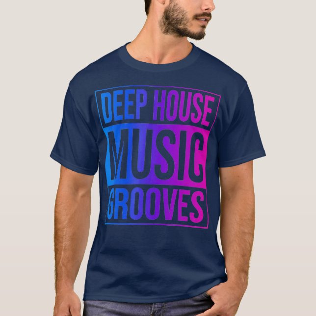 Deep House Music - EDM DJ Raver T-Shirt (Vorderseite)