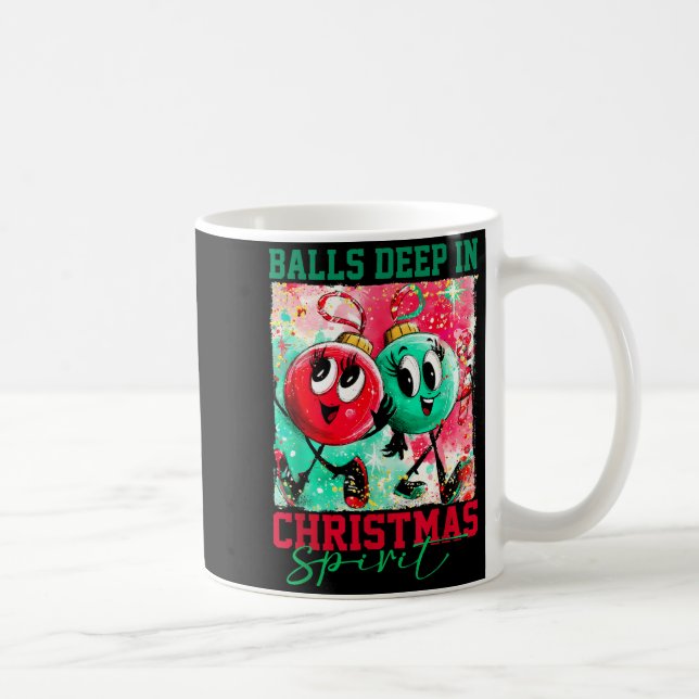 Deep In Christmas Srit Christmas Humorous Festive  Kaffeetasse (Rechts)