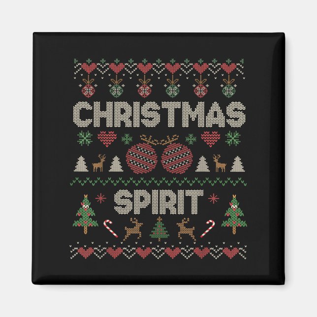 Deep In The Christmas Srit Couple Matching Christm Magnet (Vorne)