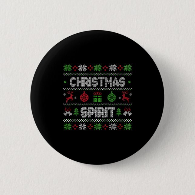 Deep In The Christmas Srit Matching Couples  Button (Vorderseite)