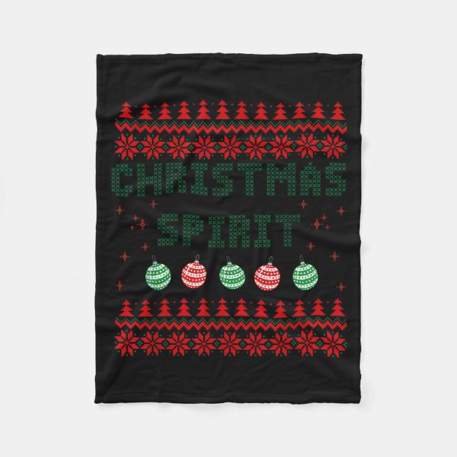 Deep In The Christmas Srit Matching Couples Ugly  Fleecedecke (Vorderseite)