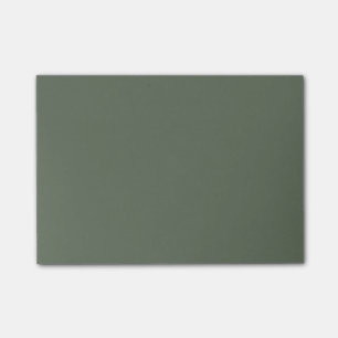 Deep Lichen Green Exclusive One Color Post-it Klebezettel