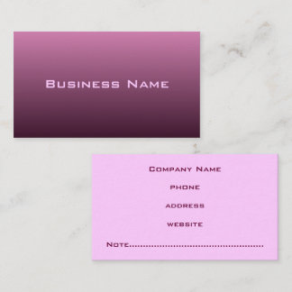 Deep Lila Business Card Visitenkarte